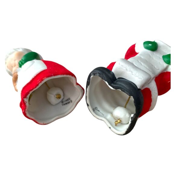 Jasco Winter Wonderland Santa & Mrs Claus Christmas Bell Figurines Set 4.5" - Picture 10 of 10